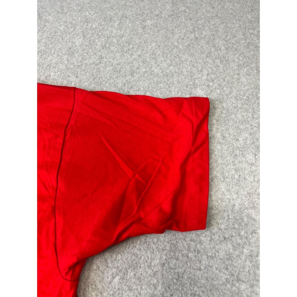 Vintage Washingon DC Shirt Men XL Red Single Stitch 90s Short Sleeve Embroidered - Picture 8 of 10